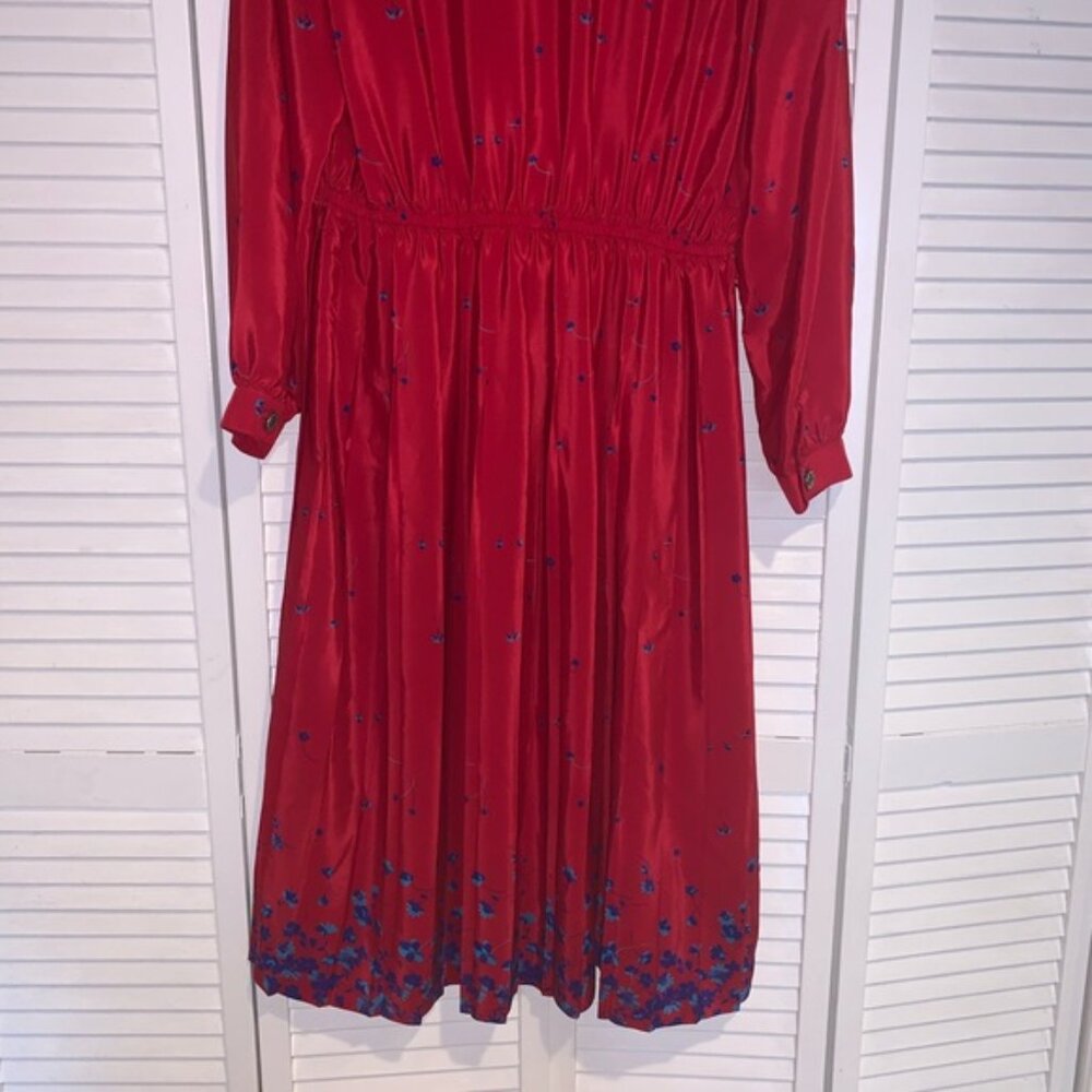 Vintage Leslie Fay floral dress - Picture 6 of 6